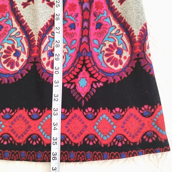 Earthbound Urban Nomad Womans Paisley Long Sleeves Embroidered Dress S/M - Picture 8 of 10